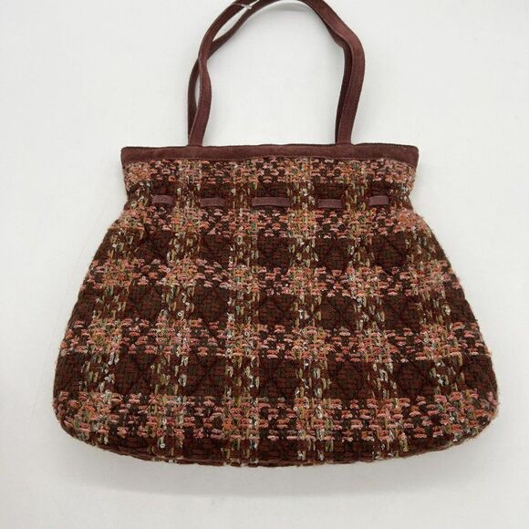 Vera Bradley Tweed Purse Suede Straps Limited Edition - Picture 4 of 4
